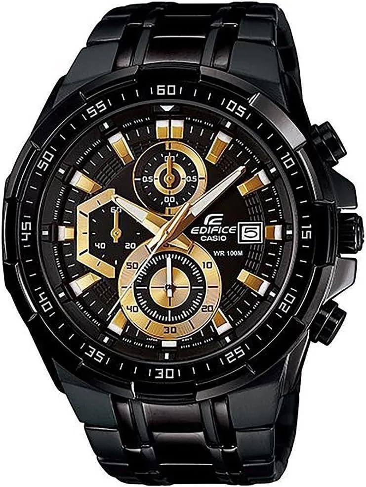 Casio EdifICE for Men - Analog Stainless Steel Band Watch - EFR-539BK-1AVUDF, Quartz, bracelet