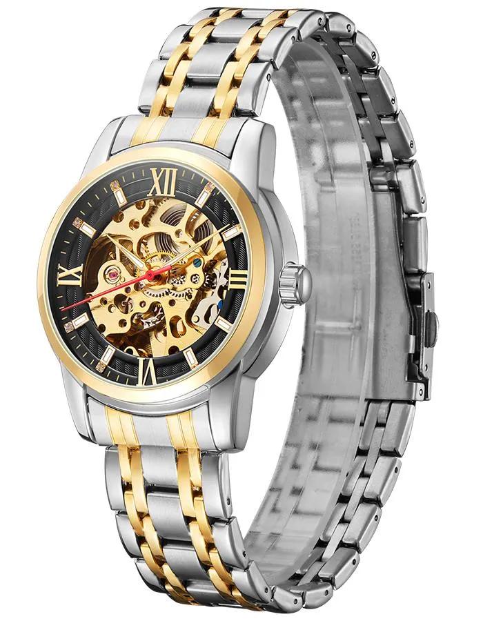 Kenneth Scott Men's Black Dial Mechanical Watch - K22311-TBTB