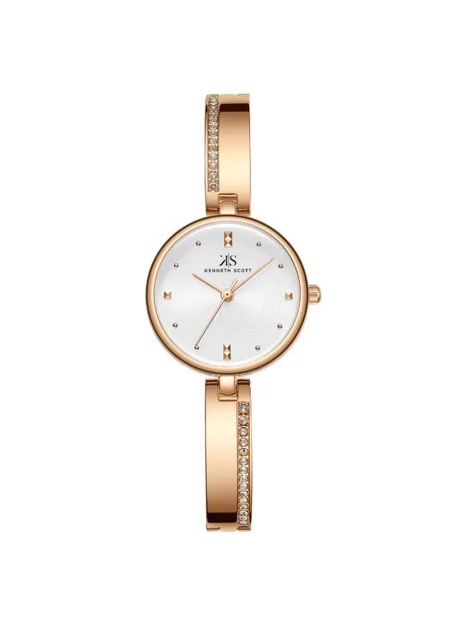 Kenneth Scott Women White Dial Analog Watch - K23506-RBKW