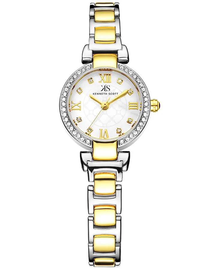 Kenneth Scott Women's Mother Of Pearl Dial Analog Watch - K22520-TBTM