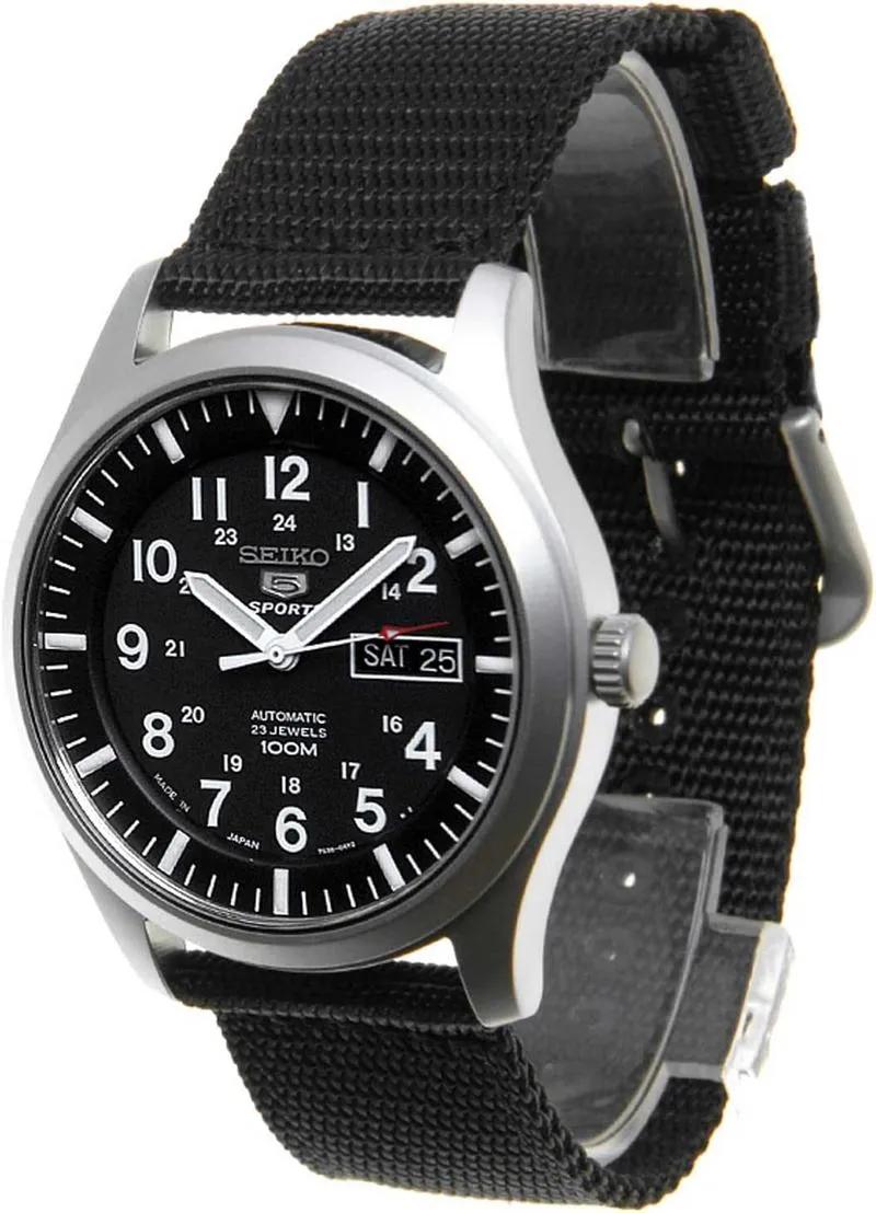 Seiko Sport Watch For Men Analog Nylon - SNZG15J1